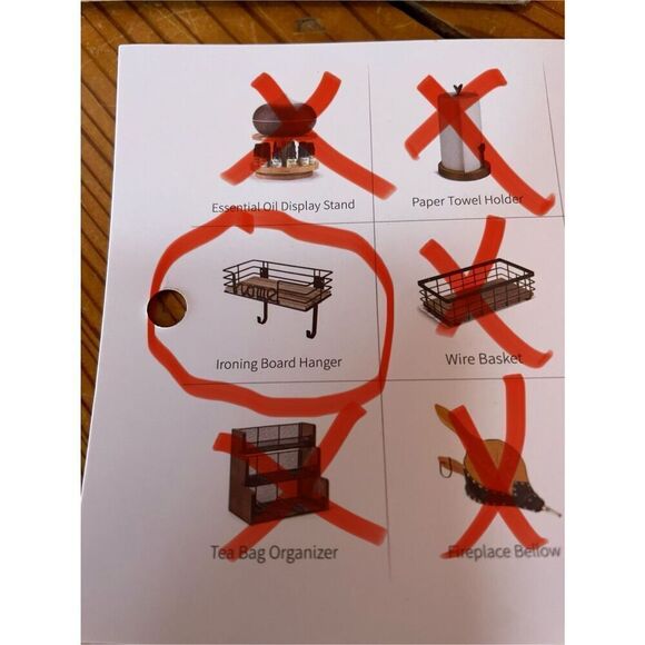 Ironing Board Hanger Wall Mount - Picture 2 of 4